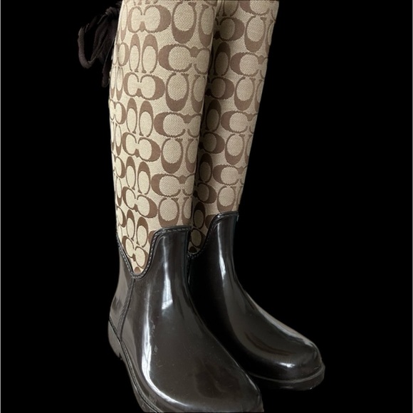 - Authentic Couch Rain-boot Brown sz8 - Picture 5 of 12